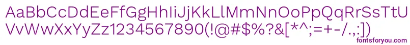 Weitere Informationen zur WorksansLight-Schriftart WorksansLight-Schriftart – Violette Schriften