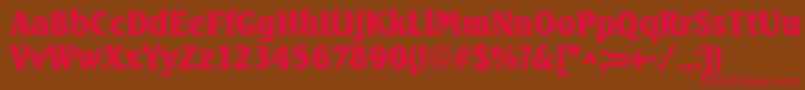 SeagulllhBold Font – Red Fonts on Brown Background