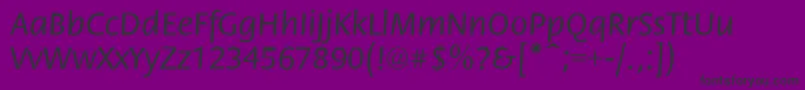 FloraNormal Font – Black Fonts on Purple Background