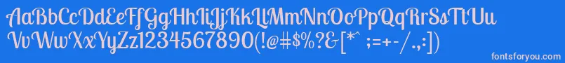 Más sobre la fuente LobstertwoRegular fuente LobstertwoRegular – Fuentes Rosadas Sobre Fondo Azul