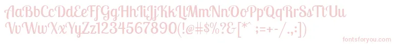 LobstertwoRegular Font – Pink Fonts on White Background
