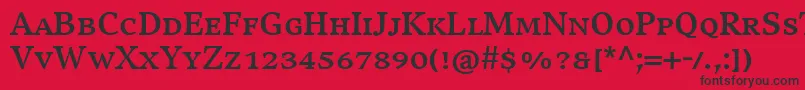 CompatilExquisitLtComBoldSmallCaps Font – Black Fonts on Red Background