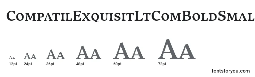 CompatilExquisitLtComBoldSmallCaps Font Sizes