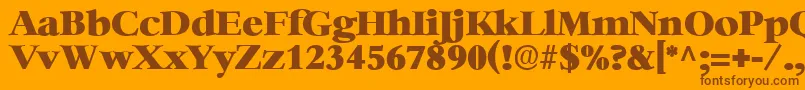 More about HeatherRegular Font HeatherRegular Font – Brown Fonts on Orange Background