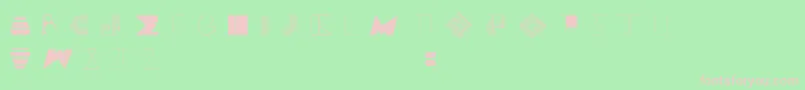 BossMThree Font – Pink Fonts on Green Background