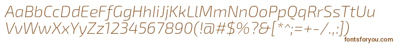 Exo2.0Extralightitalic Font – Brown Fonts