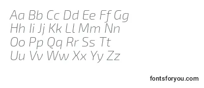 Exo2.0Extralightitalic Font