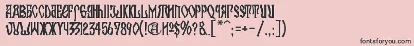 KremlinOrthodoxChurch Font – Black Fonts on Pink Background