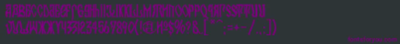 KremlinOrthodoxChurch Font – Purple Fonts on Black Background