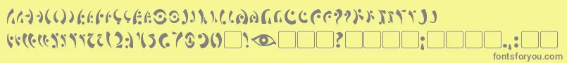 MarasEye Font – Gray Fonts on Yellow Background