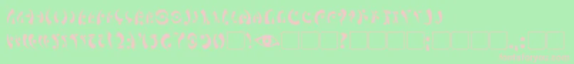 MarasEye Font – Pink Fonts on Green Background