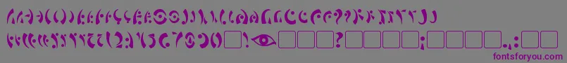 MarasEye Font – Purple Fonts on Gray Background