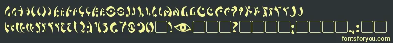 MarasEye Font – Yellow Fonts on Black Background