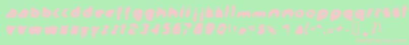 Formatio Font – Pink Fonts on Green Background