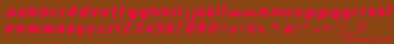 Formatio Font – Red Fonts on Brown Background