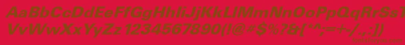 More about UniqueBolditalic Font UniqueBolditalic Font – Brown Fonts on Red Background