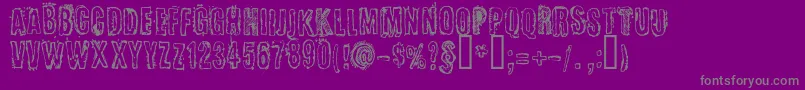 CerttoHeadline Font – Gray Fonts on Purple Background