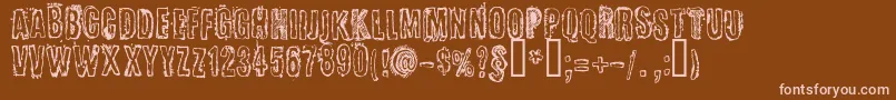 CerttoHeadline Font – Pink Fonts on Brown Background
