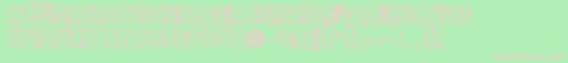 CerttoHeadline Font – Pink Fonts on Green Background