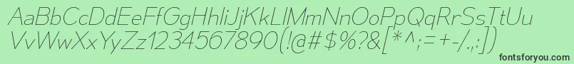 Шрифт MesmerizeUlIt – чёрные шрифты на зелёном фоне