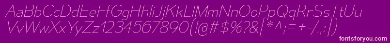 MesmerizeUlIt Font – Pink Fonts on Purple Background