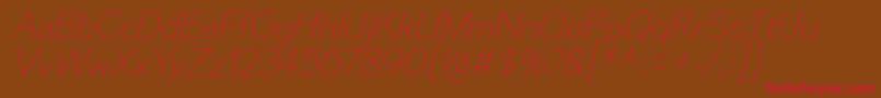 MesmerizeUlIt Font – Red Fonts on Brown Background