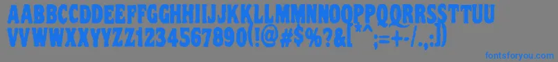 Vtcnightofthedrippydeadcaps Font – Blue Fonts on Gray Background