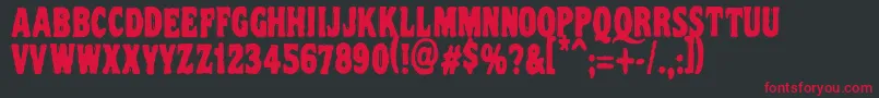 Vtcnightofthedrippydeadcaps Font – Red Fonts on Black Background