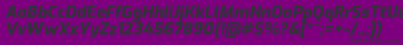 ExoExtrabolditalic Font – Black Fonts on Purple Background