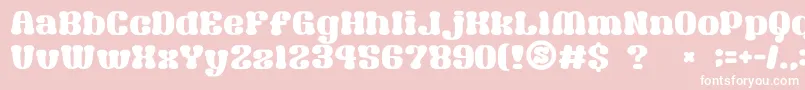 フォントGomariceSyouwaRetroPop – ピンクの背景に白い文字
