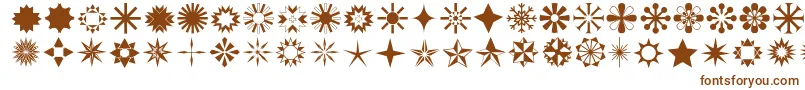 Stars1o-Schriftart – Braune Schriften