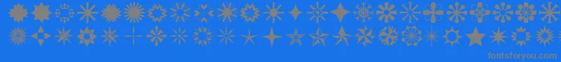 Więcej informacji o czcionce Stars1o Czcionka Stars1o – szare czcionki na niebieskim tle