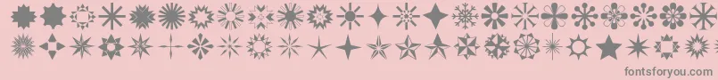 fuente Stars1o – Fuentes Grises Sobre Fondo Rosa