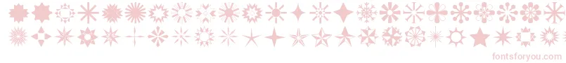 Stars1o-Schriftart – Rosa Schriften