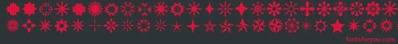 Stars1o Font – Red Fonts on Black Background