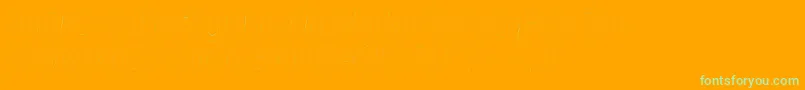 Czcionka FirasanscondensedFouritalic – zielone czcionki na pomarańczowym tle