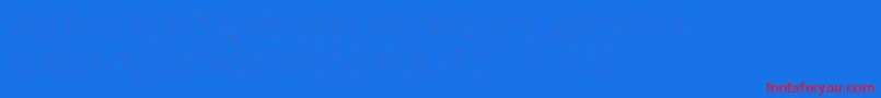 FirasanscondensedFouritalic Font – Red Fonts on Blue Background