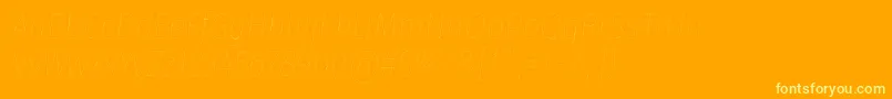 FirasanscondensedFouritalic Font – Yellow Fonts on Orange Background