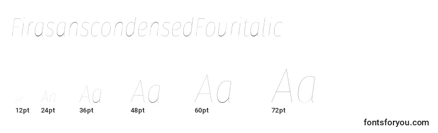 Размеры шрифта FirasanscondensedFouritalic