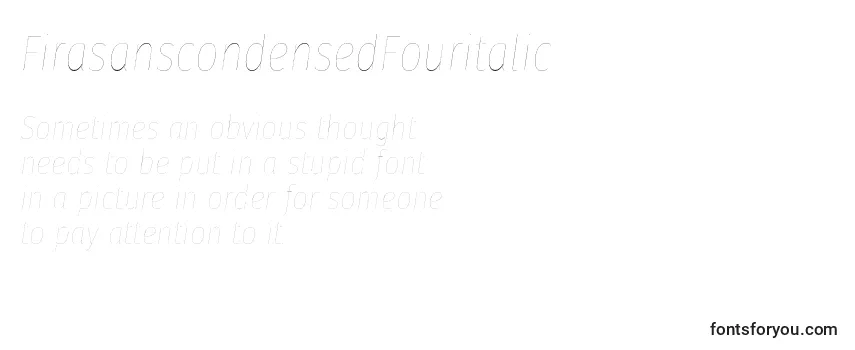 FirasanscondensedFouritalic Font