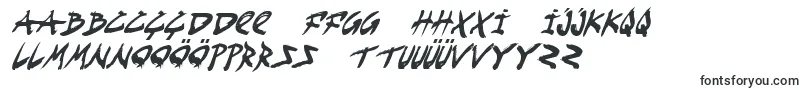FightKidCondensedItalic-Schriftart – aserbaidschanische Schriften