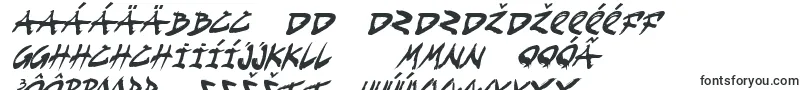 FightKidCondensedItalic-Schriftart – slowakische Schriften
