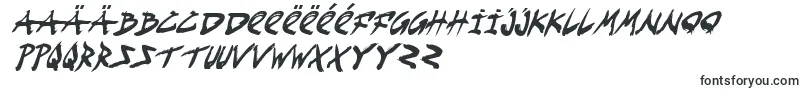 FightKidCondensedItalic-Schriftart – mazedonische Schriften