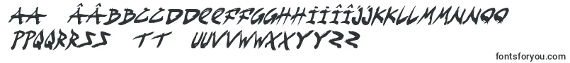FightKidCondensedItalic-Schriftart – rumänische Schriften