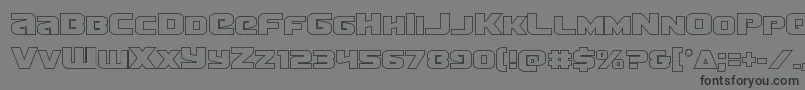 Terranout Font – Black Fonts on Gray Background