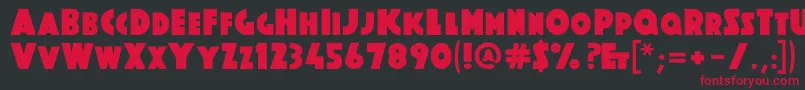 AenigmaLdr Font – Red Fonts on Black Background