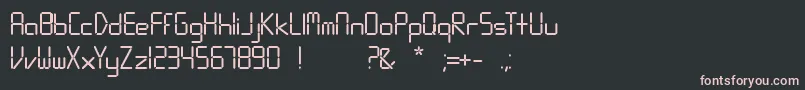 fuente Digitalism – Fuentes Rosadas Sobre Fondo Negro