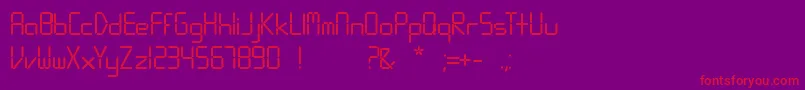 Digitalism Font – Red Fonts on Purple Background