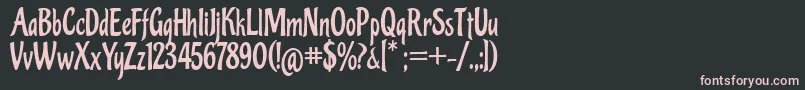 Pinguino Font – Pink Fonts on Black Background