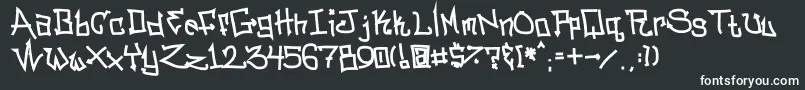 Bitcsn Font – White Fonts on Black Background